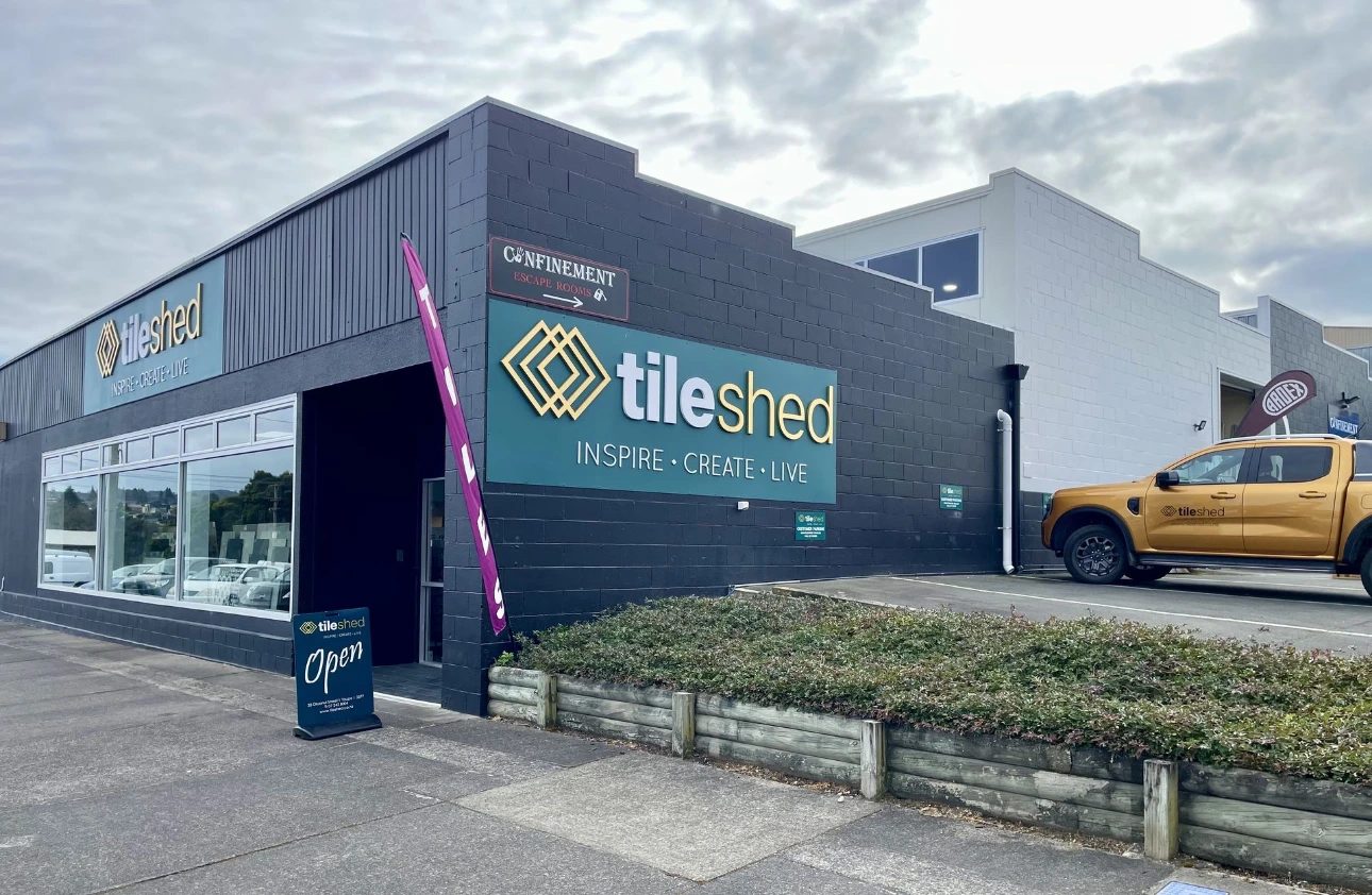 Exterior of Tile Shed in Taupo