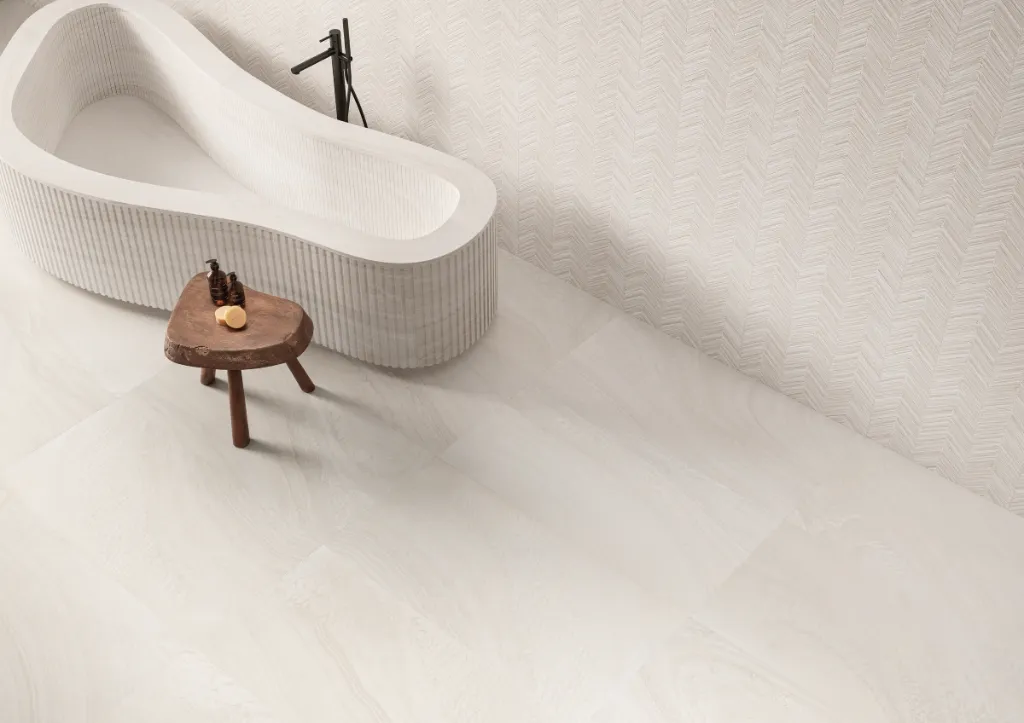 Varana Cross Cut White 60X120 - Bathroom 1.webp