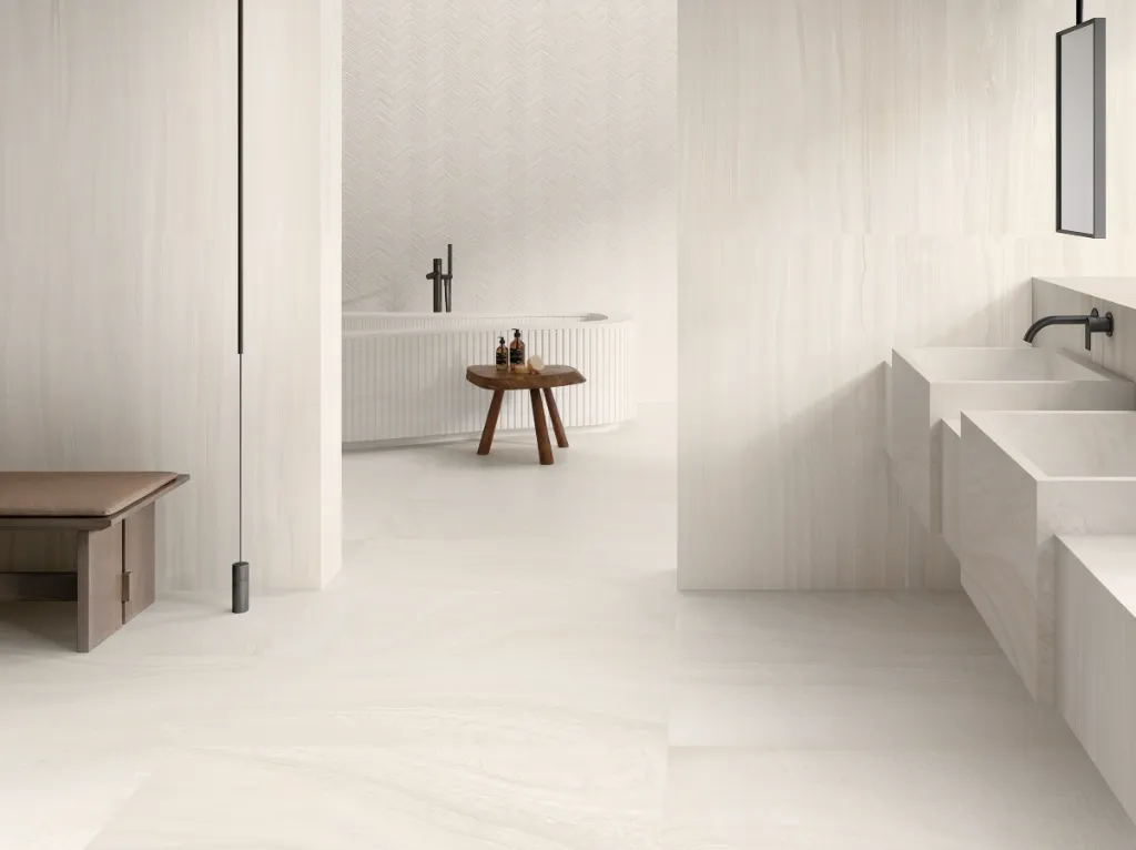 Varana Cross Cut White 60X120 - Bathroom 2.webp