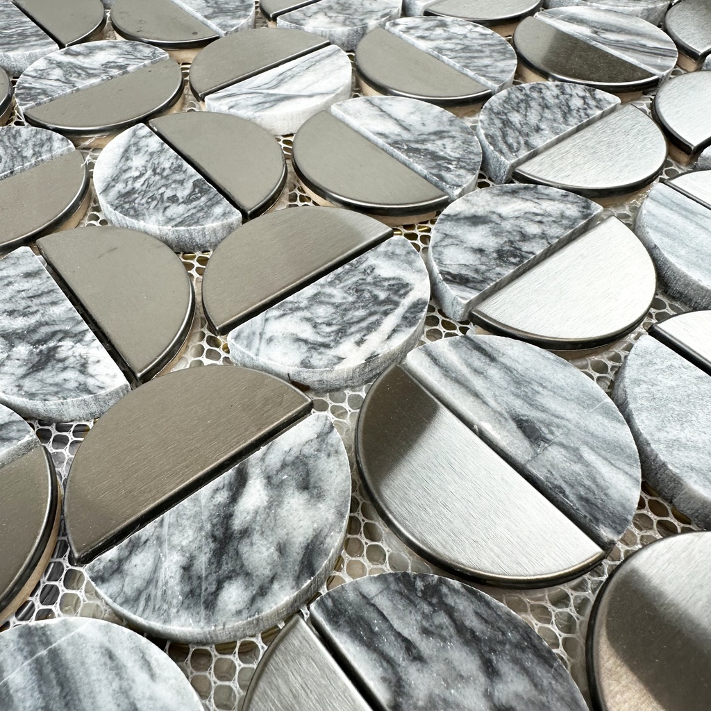 MOSALUNGMB - MosaicFX Lunette Gun Metal Bardiglio 300x345mm - Close up.jpeg