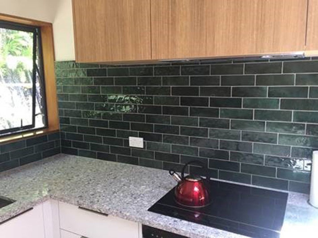 EQU057 Artisan Moss Green Gloss 6.5x20 - Kitchen.jpg