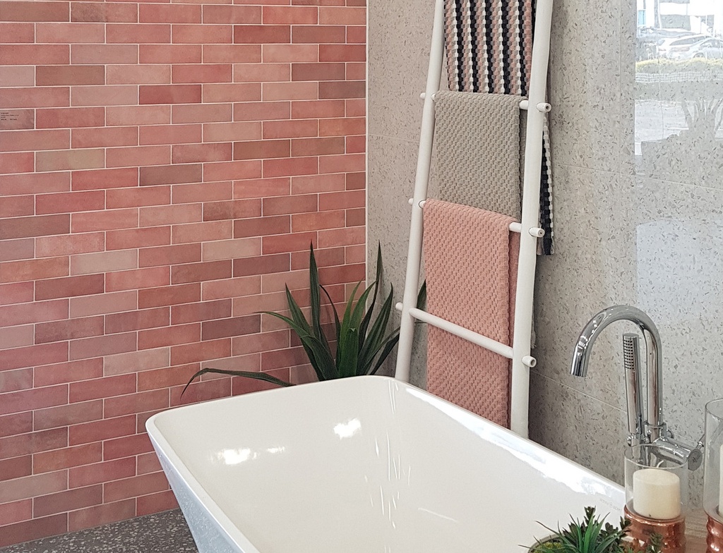 EQU055 Artisan Rose Mallow Gloss 6.5x20 - Display bathroom.jpg