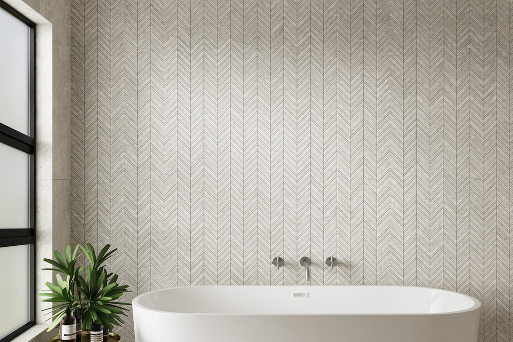 MT2156 Arctic Tundra Ivory Matt Herringbone Mosaic - Bathroom .jpg