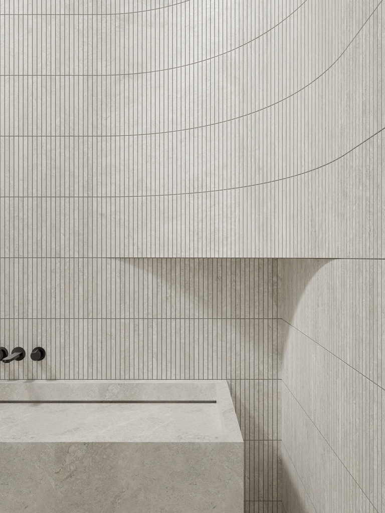 MT2152 Arctic Tundra White Matt Stick Mosaic 23x300mm - Bathroom 2.jpg