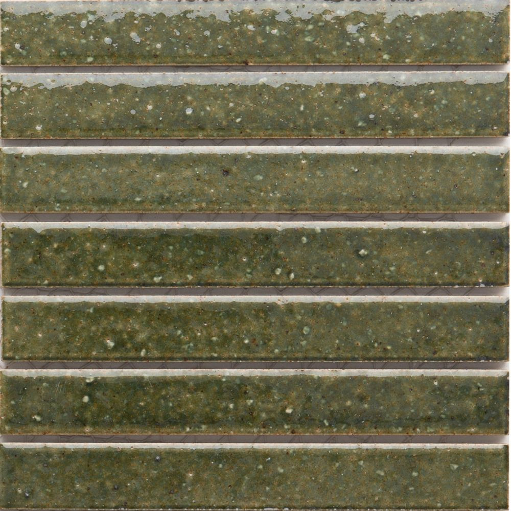 ACA026 Kayoborder Olive Gloss Finger Mosaic 19x144 - Swatch 2.jpg