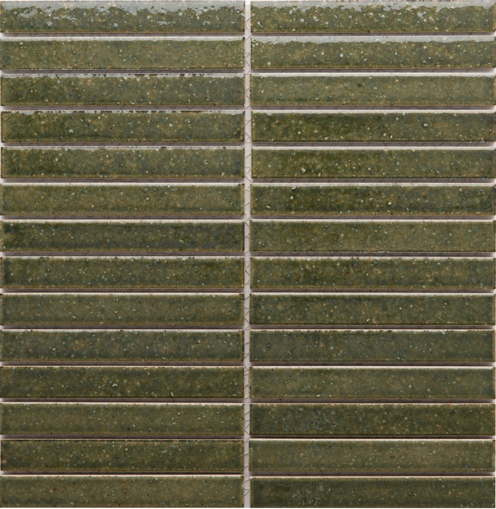 ACA026 Kayoborder Olive Gloss Finger Mosaic 19x144 - Swatch 1.jpg
