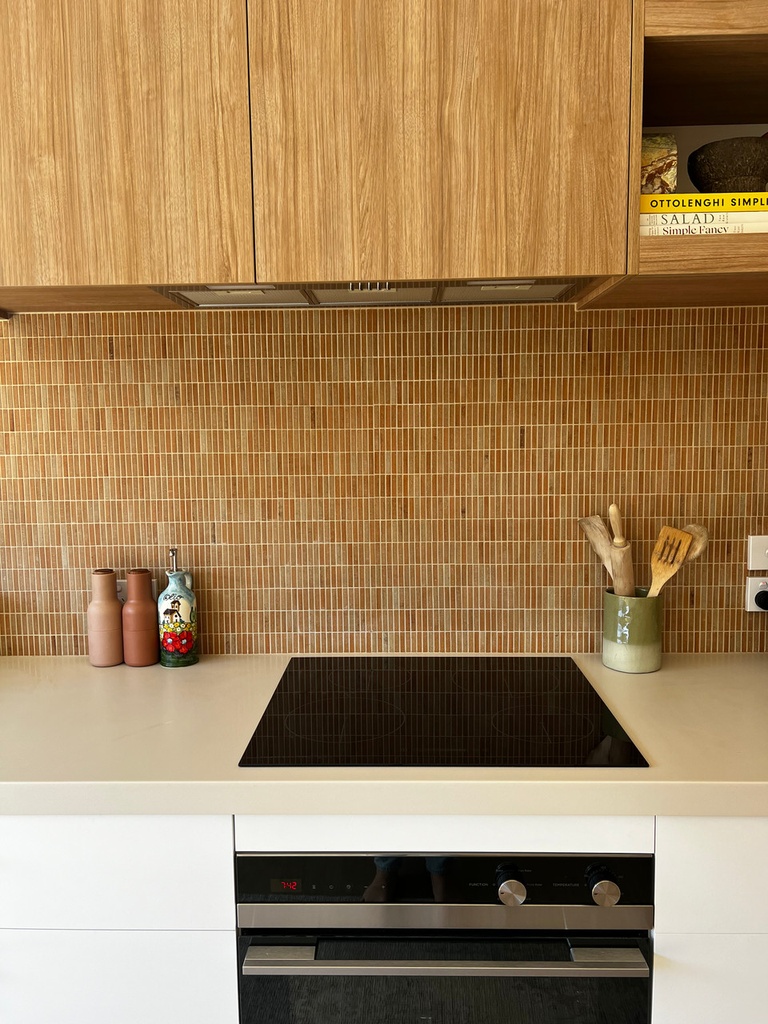 ACA037 Kreuz Terracotta Matt Finger Mosaic 10x48mm - Kitchen 1.jpg