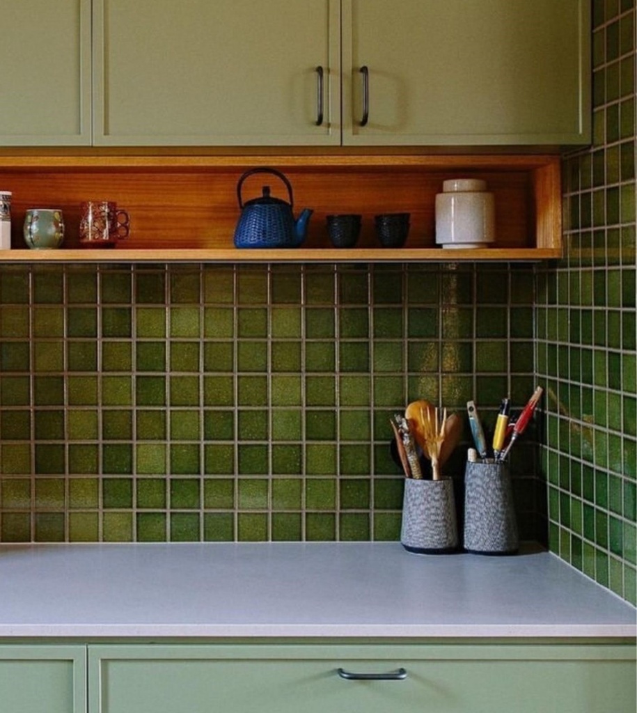 [ACA031] Minokoyo Olive Gloss Mosaic 69x69 (295x295MM)