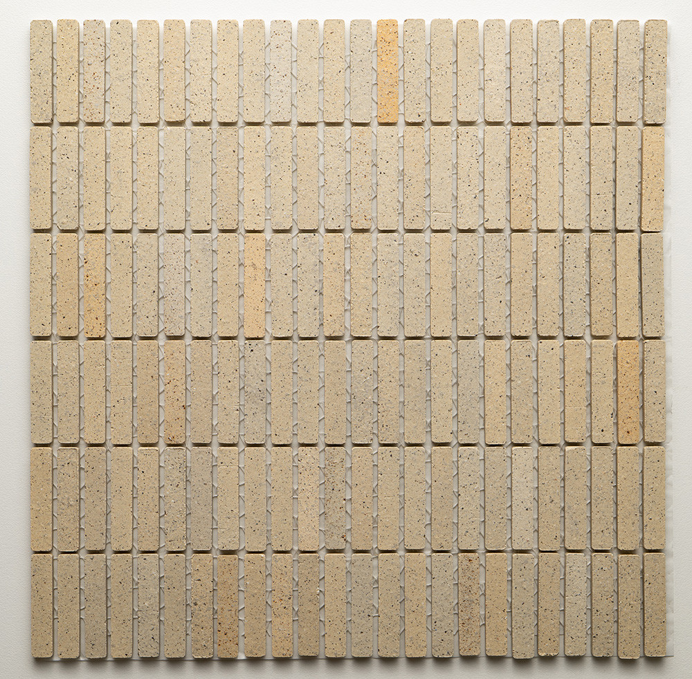 [ACA036] Kreuz Beige Matt Finger Mosaic 10x48mm (300x300MM)
