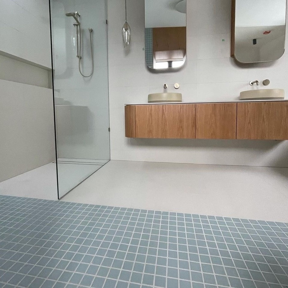 [ACA067] Plimepaplika Aqua Blue Matt Mosaic 45 (300x300MM)