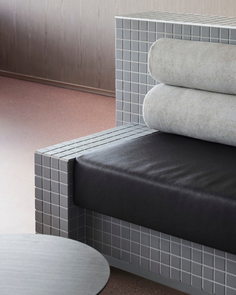 [ACA085] Plimepaplika Grey Matt Mosaic 45 (300x300MM)