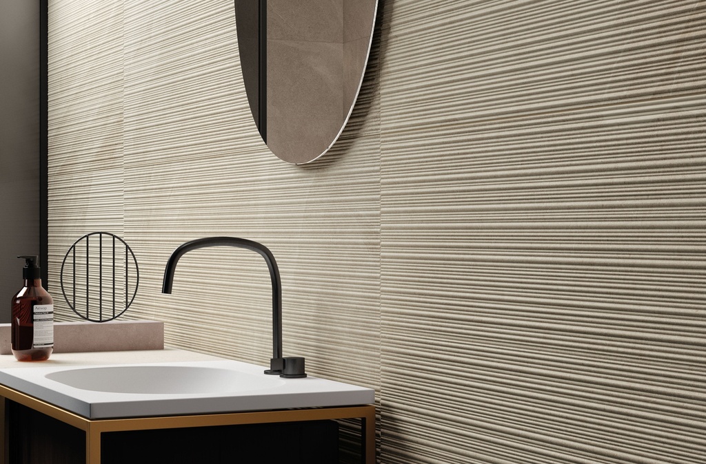 [ITA351] Shale Sand Ribbed 30X60 (300X600MM)