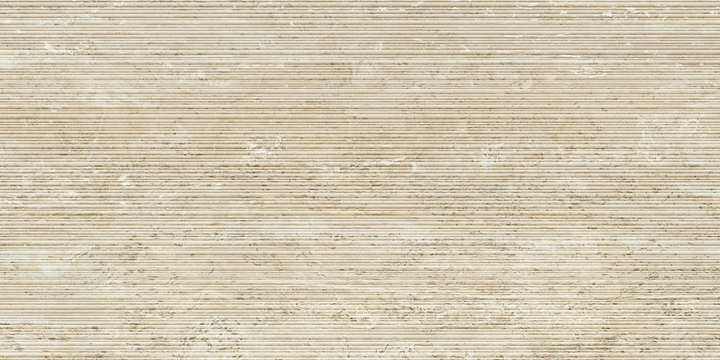 [ITA375] I Trav Beige Ribbed 60x120 (600x1200MM)