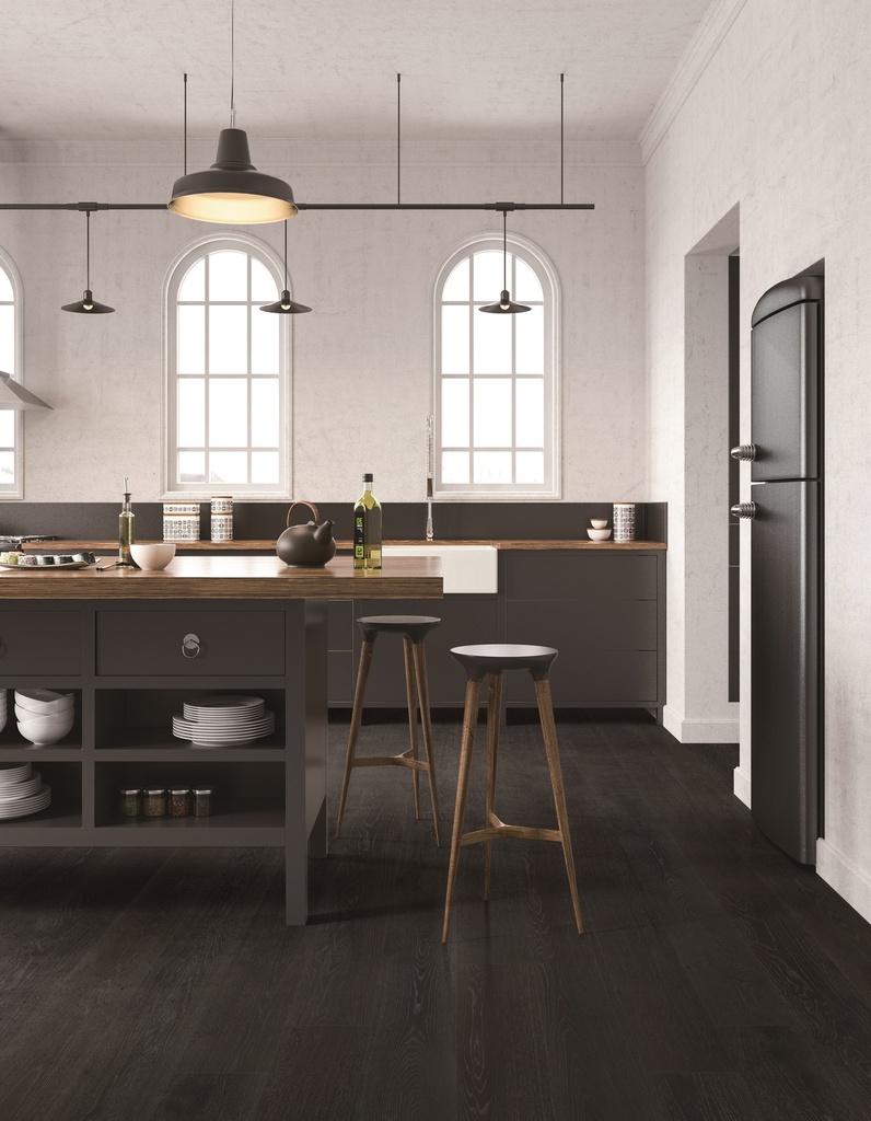 [EOTU1901519] Engineered Genuine French Oak Flooring - Tuxedo - 190x1900x15mm