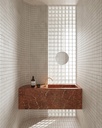 Arctic Tundra Ivory Matt Square Mosaic 48mm