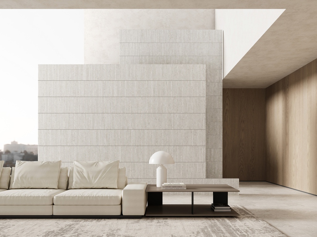 Arctic Tundra White Matt Stick Mosaic 23x300mm