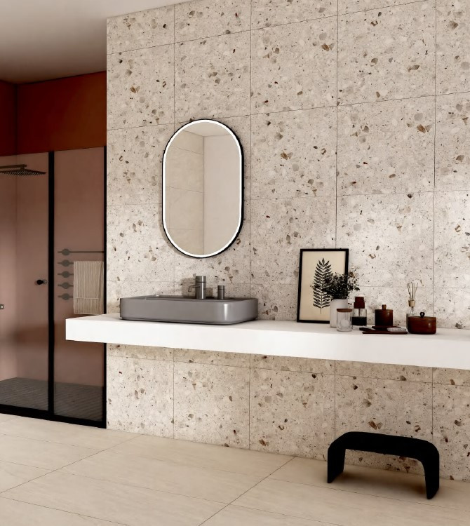 [MT2205] Terrazzo Nougat Gecko 60 (600x600mm)
