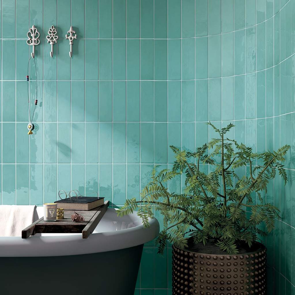 [MT1686] Village Teal Gloss 6.5x20 (65x200MM)