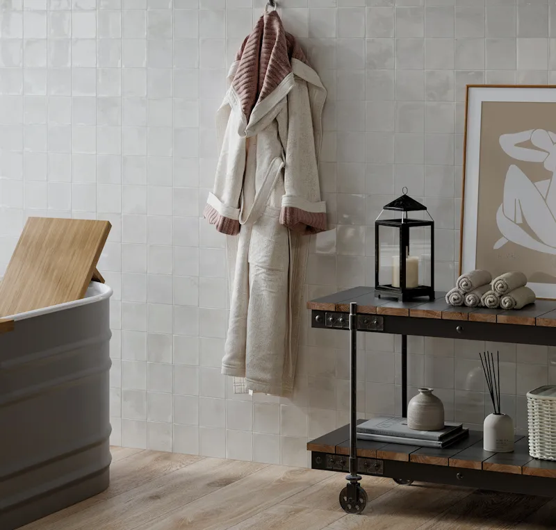 Marrakech White Gloss (100x100 mm)
