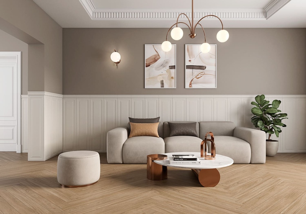 [Bois-White] Boiserie Etereo White Wall Tile 30x120 (300x1200MM)