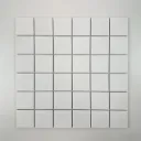 MosaicFX Apex Porcelain White (48mm) 300x300mm