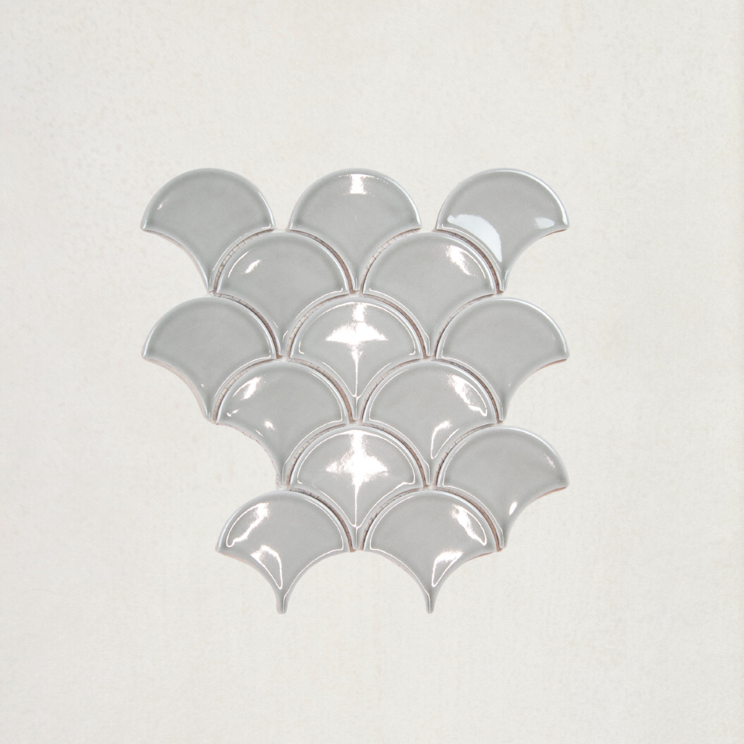 [MT1847] Fishscale Light Grey Gloss 73mm (259x273MM)