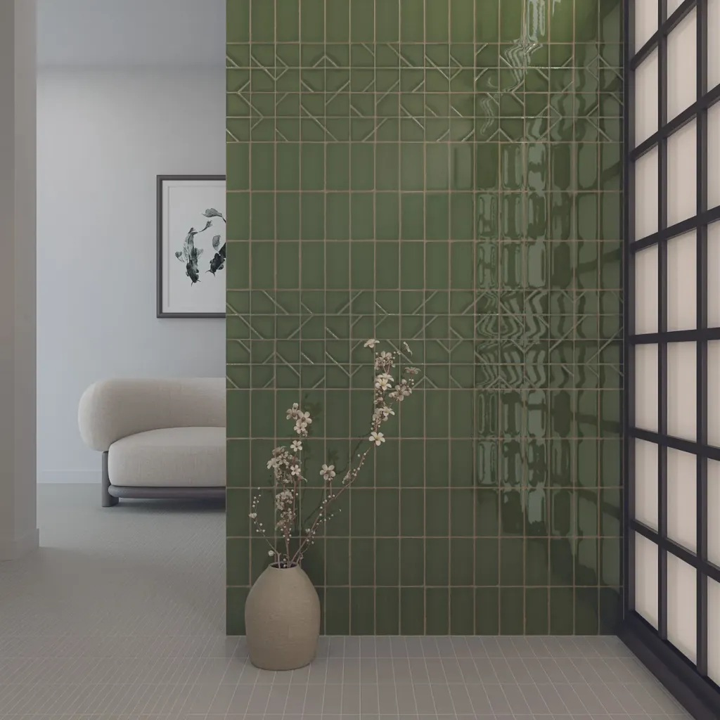[WOW025] Yoko Origami Moss Gloss 62x125 (62x125MM)