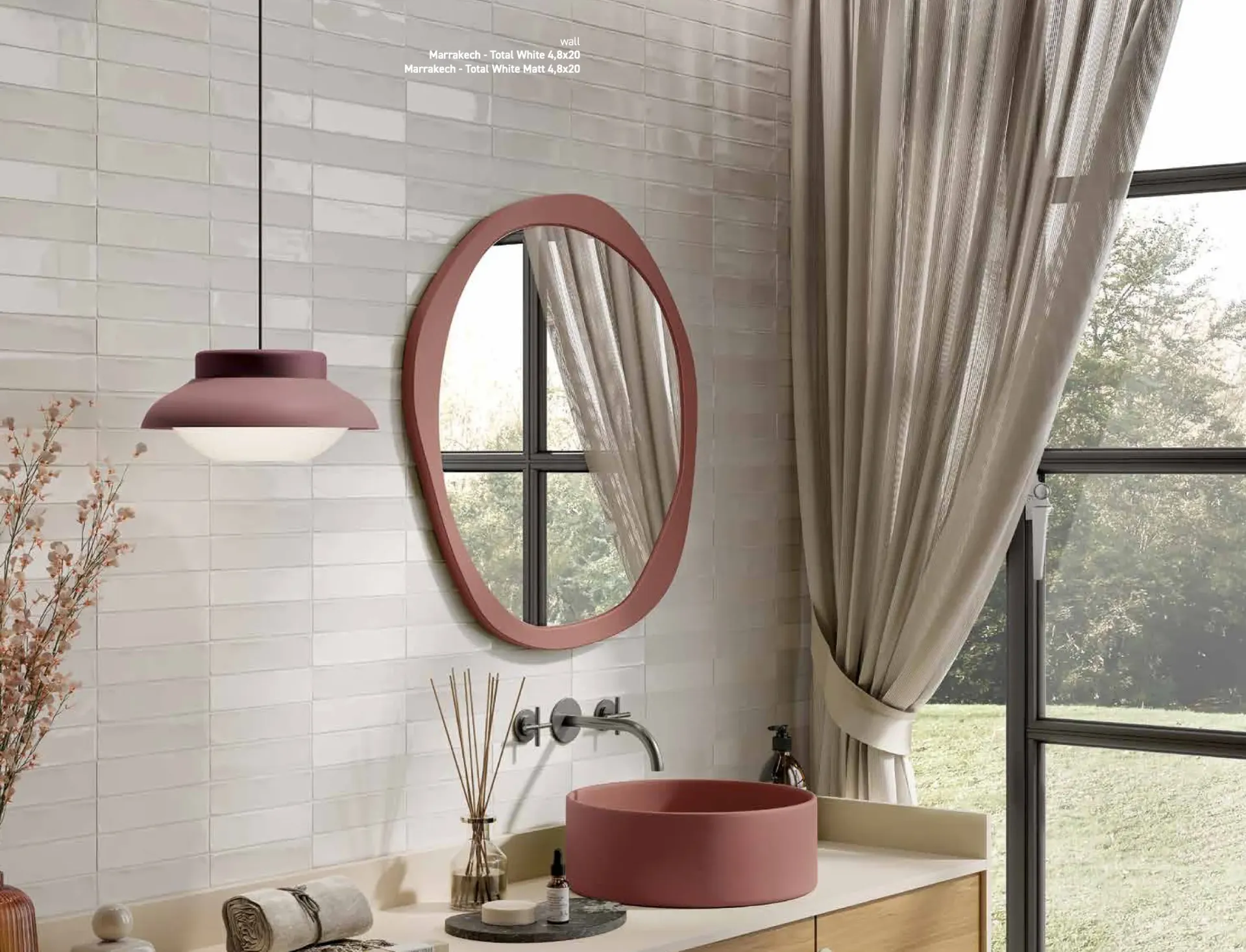 Marrakech Total White Matt Brick (48x200 mm)