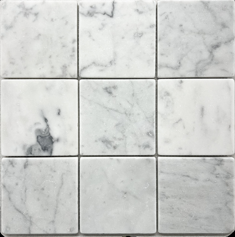 CARRARA TUMBLED SQUARES (304X304 MM)